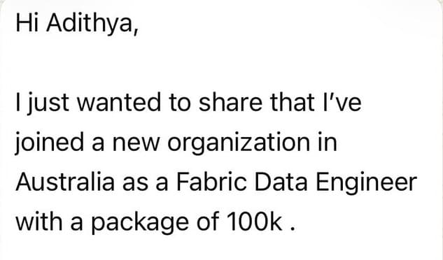 Placement proof snippet 1