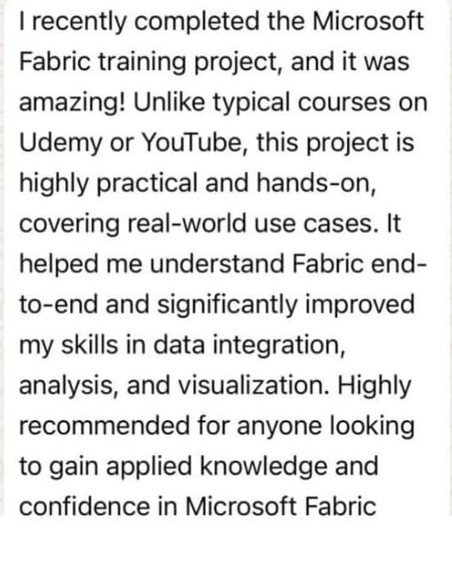 Short WhatsApp feedback on hands-on production-ready exposure